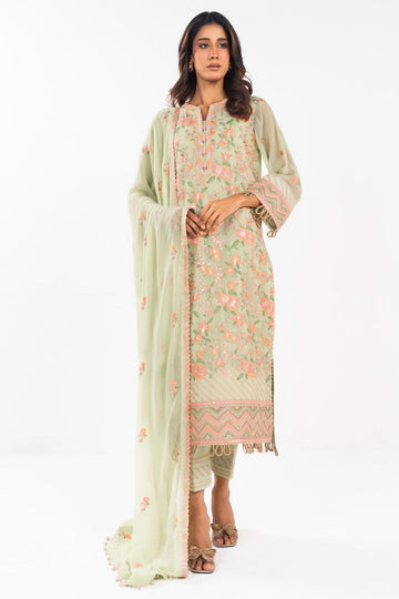Al Karam | Festive Summer 25 | A-13 - Designer Dress with Intricate embroidery and embellishments. Shop elegent wedding dress at Maria Faisal.