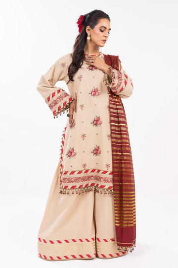 Al Karam | Festive Summer 25 | A-18 - Designer Dress with Intricate embroidery and embellishments. Shop elegent wedding dress at Maria Faisal.