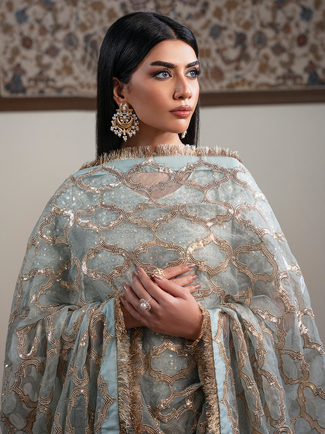 Faiza Faisal | Zareen Luxury Formals | OPAL - Formal Dress - available at Maria Faisal in UK and USA.