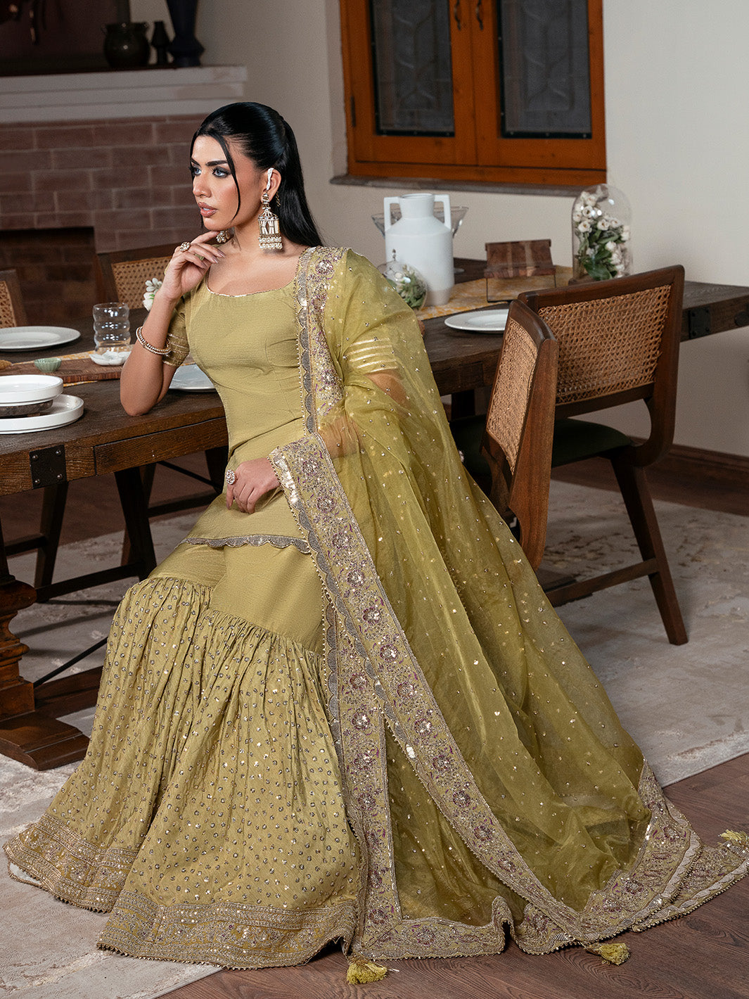 Faiza Faisal | Zareen Luxury Formals | LUSTRE - Formal Dress - available at Maria Faisal in UK and USA.