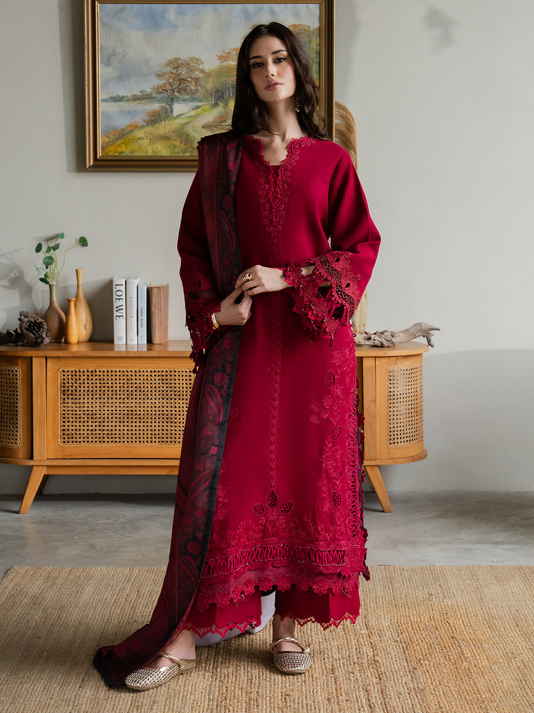 ZIMAL – authentic Pakistani dress from the Dastaan Khaddar 25 collection for women in the UK