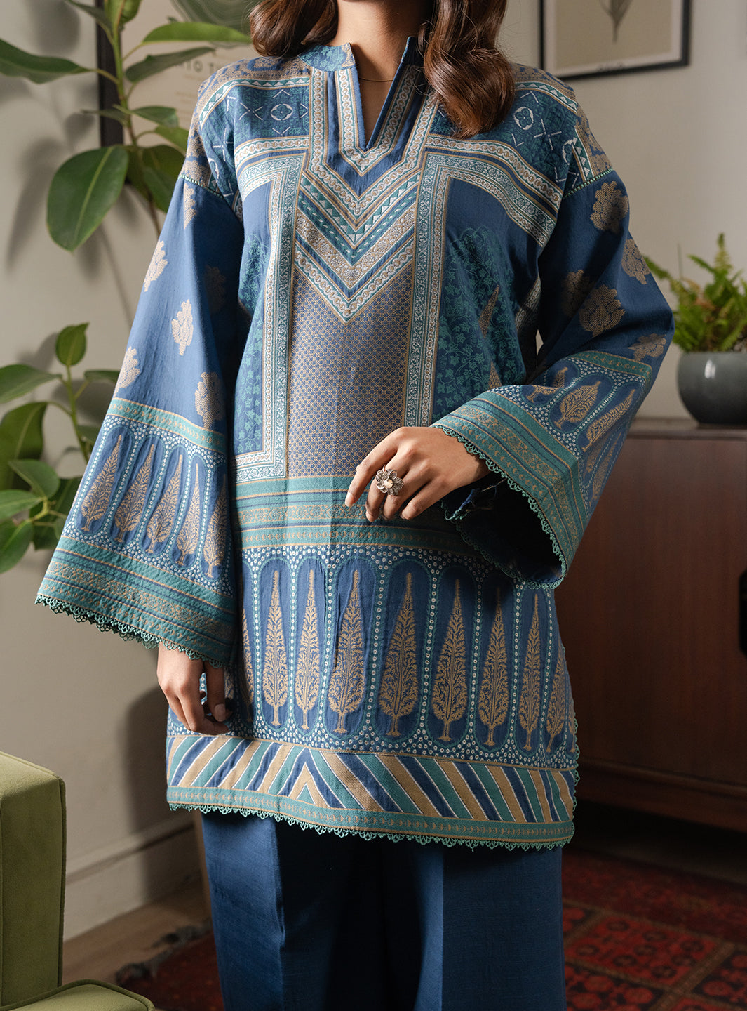 AZURE – authentic Pakistani dress from the Lumiere Pret collection for women in the UK