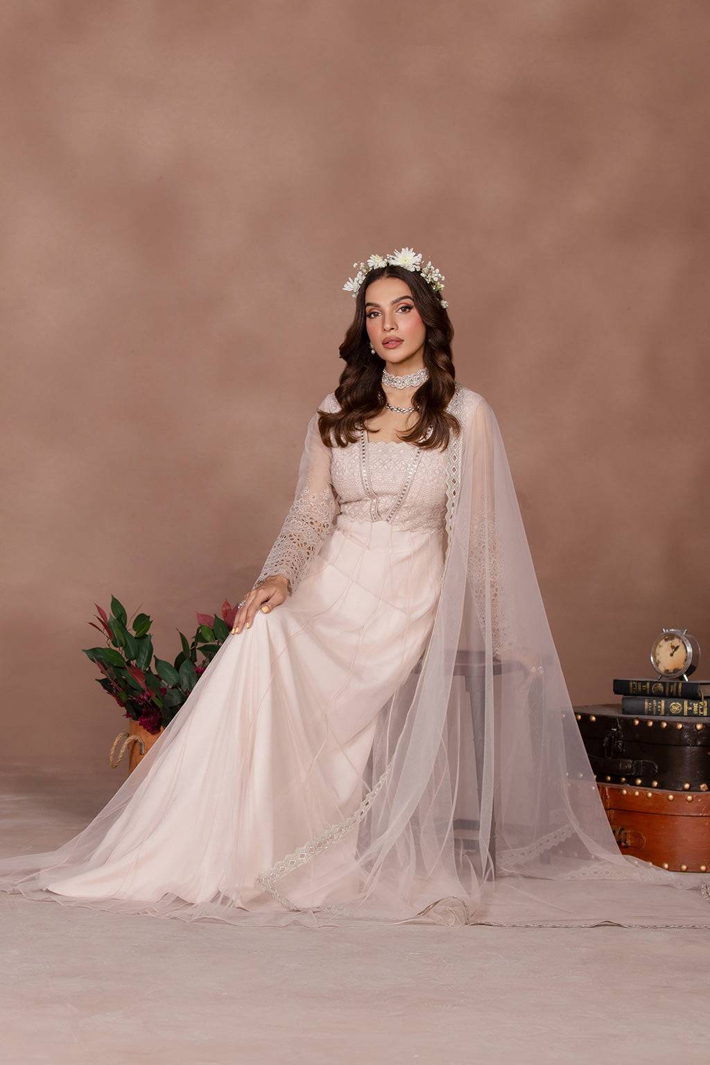 Flossie | Studio RTW | ROSE COLORED by Maria Faisal - Registered Vendor of : Flossie - type : Ladies Clothes - 100% original wedding dresses