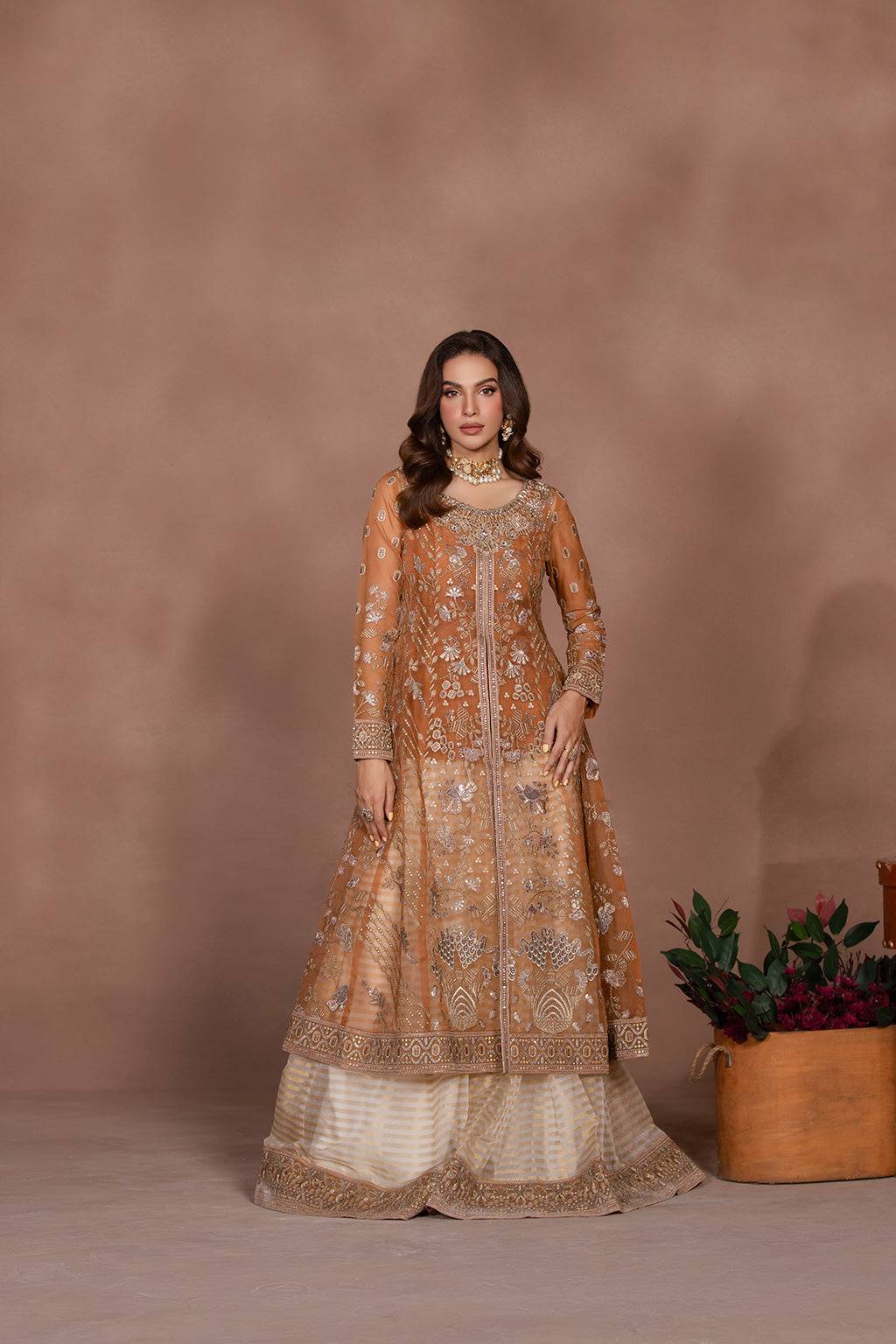 Flossie | Studio RTW | FAWN BROWN by Maria Faisal - Registered Vendor of : Flossie - type : Ladies Clothes - 100% original wedding dresses