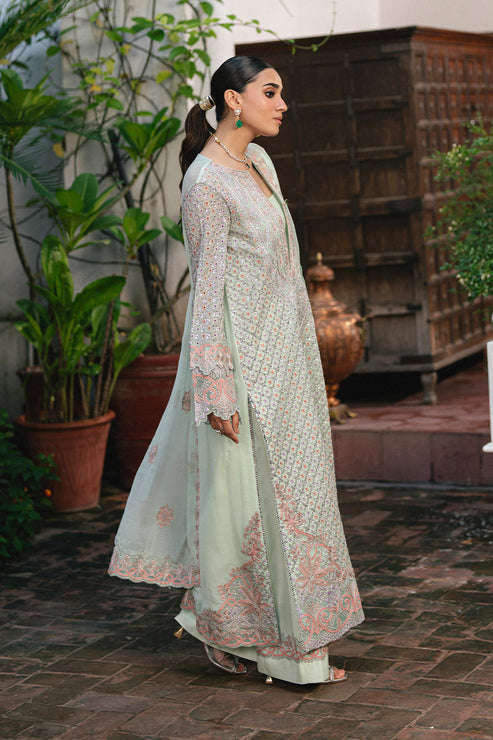Maryum N Maria | Gulnaar Formals | 3 Piece Embroidered Chiffon TATIANA - FSU5652 - Ladies Clothes - Maria Faisal