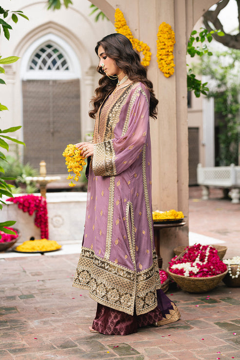 Maryum N Maria | Gulnaar Formals | 3 Piece Embroidered Chiffon KAMILLA - FSU5654 - Ladies Clothes - Maria Faisal