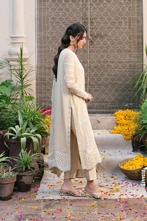 Maryum N Maria | Gulnaar Formals | 3 Piece Embroidered Chiffon ANASTASIA - FSU5655 - Ladies Clothes - Maria Faisal
