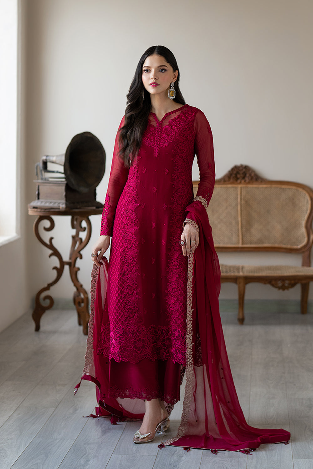 Azure | Ensembles | Fuchsia Blaze - Ladies Clothes - Maria Faisal