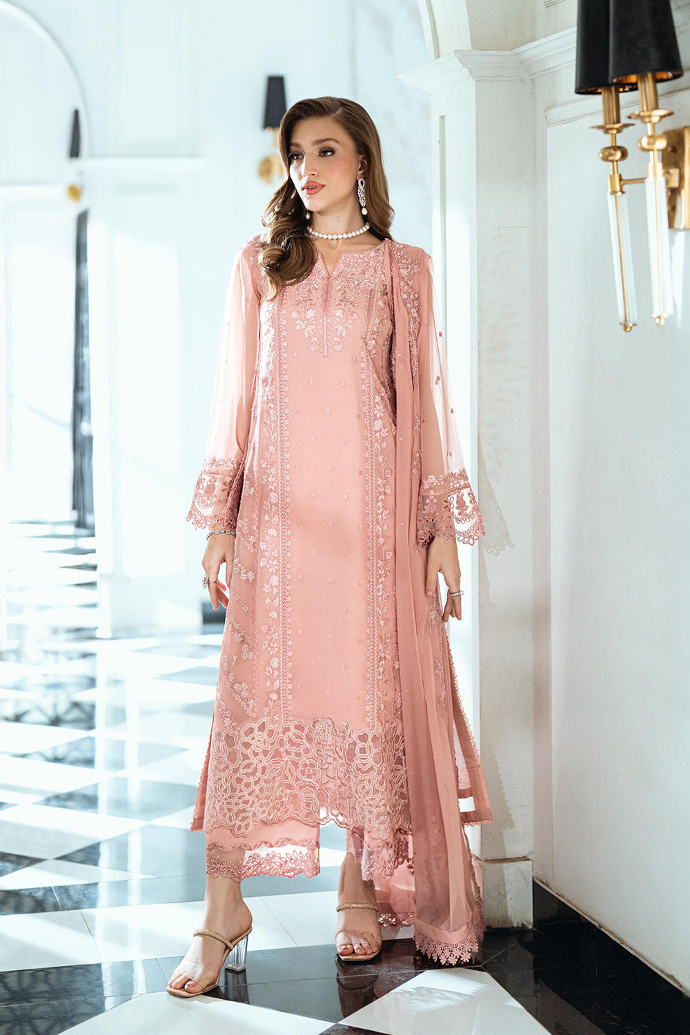 Azure | Ensembles | Faded Blush - Ladies Clothes - Maria Faisal