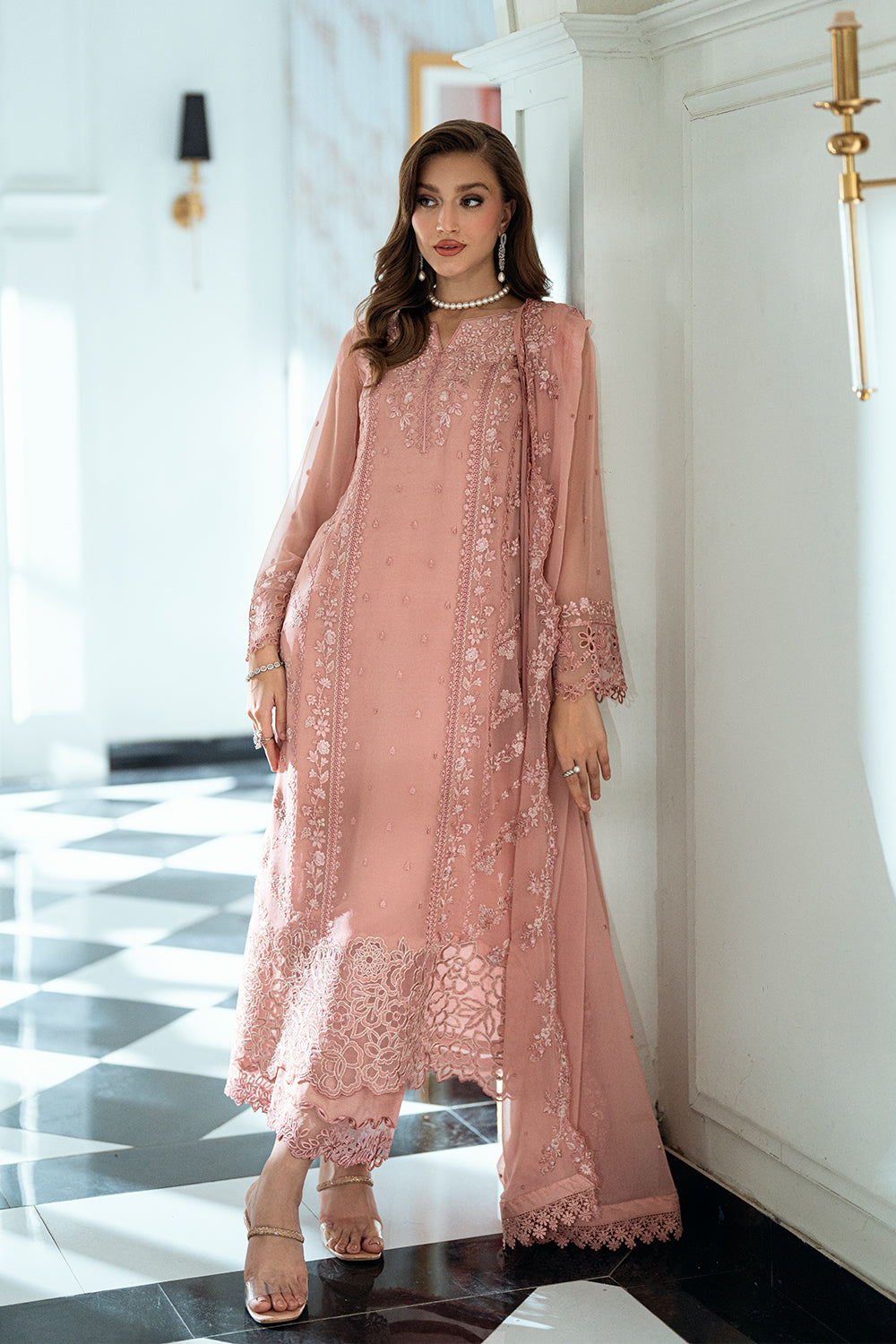 Azure | Ensembles | Faded Blush - Ladies Clothes - Maria Faisal