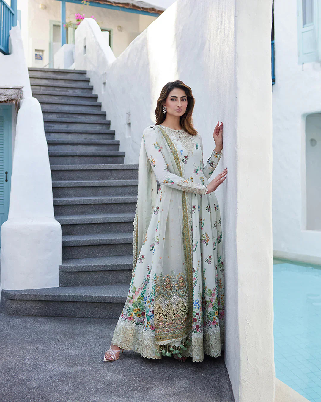 Faiza Saqlain | Liliana Luxury Lawn 24 | Avelina - Ladies Clothes - Maria Faisal