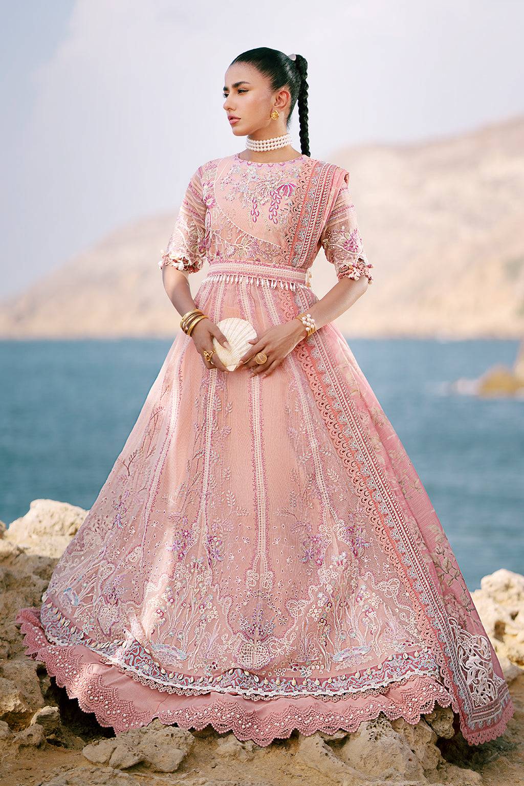 AJR Couture | Dastan Luxury Lawn 25 | Flair by Maria Faisal - Registered Vendor of : AJR Couture - type : Ladies Clothes - 100% original wedding dresses