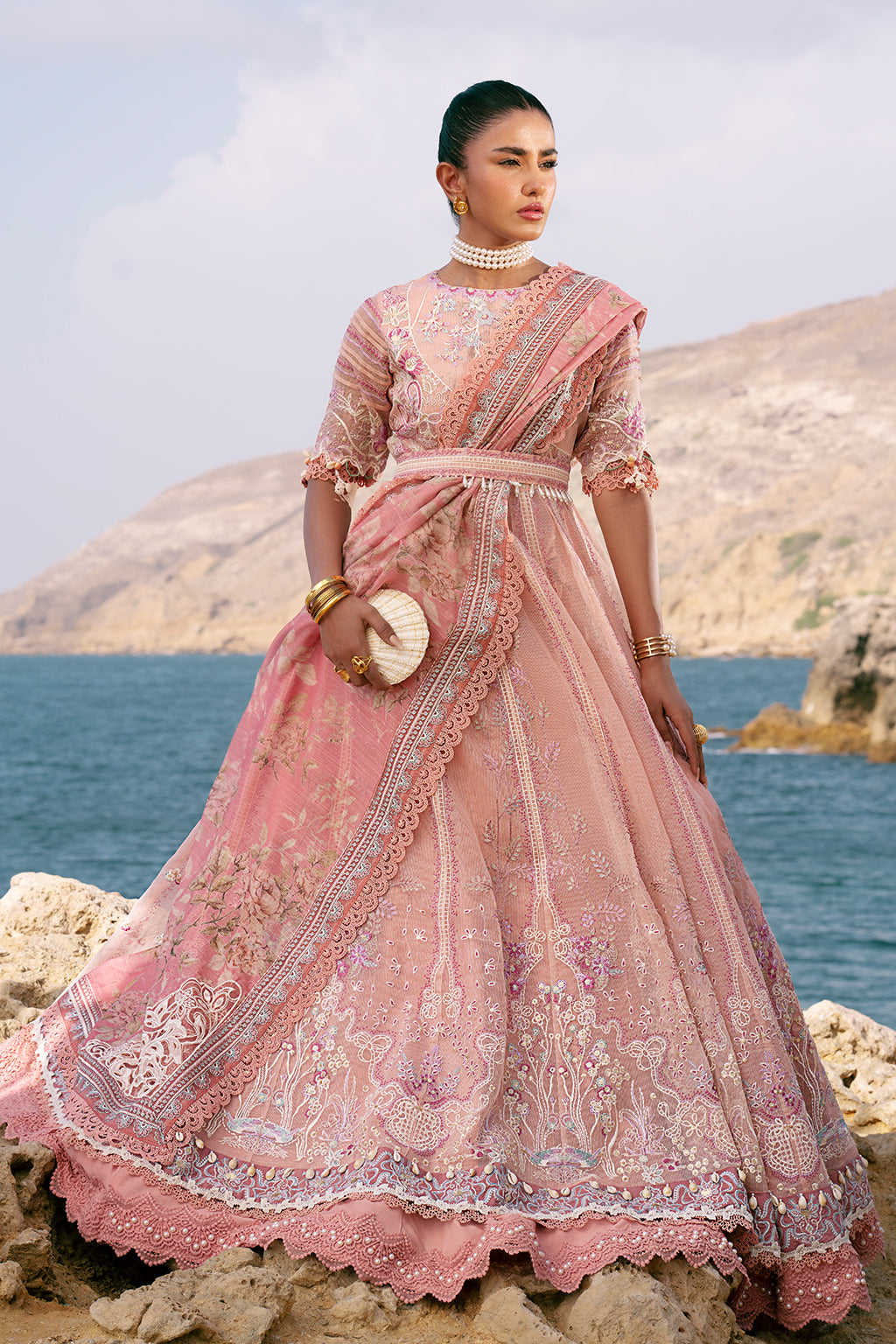 AJR Couture | Dastan Luxury Lawn 25 | Flair by Maria Faisal - Registered Vendor of : AJR Couture - type : Ladies Clothes - 100% original wedding dresses