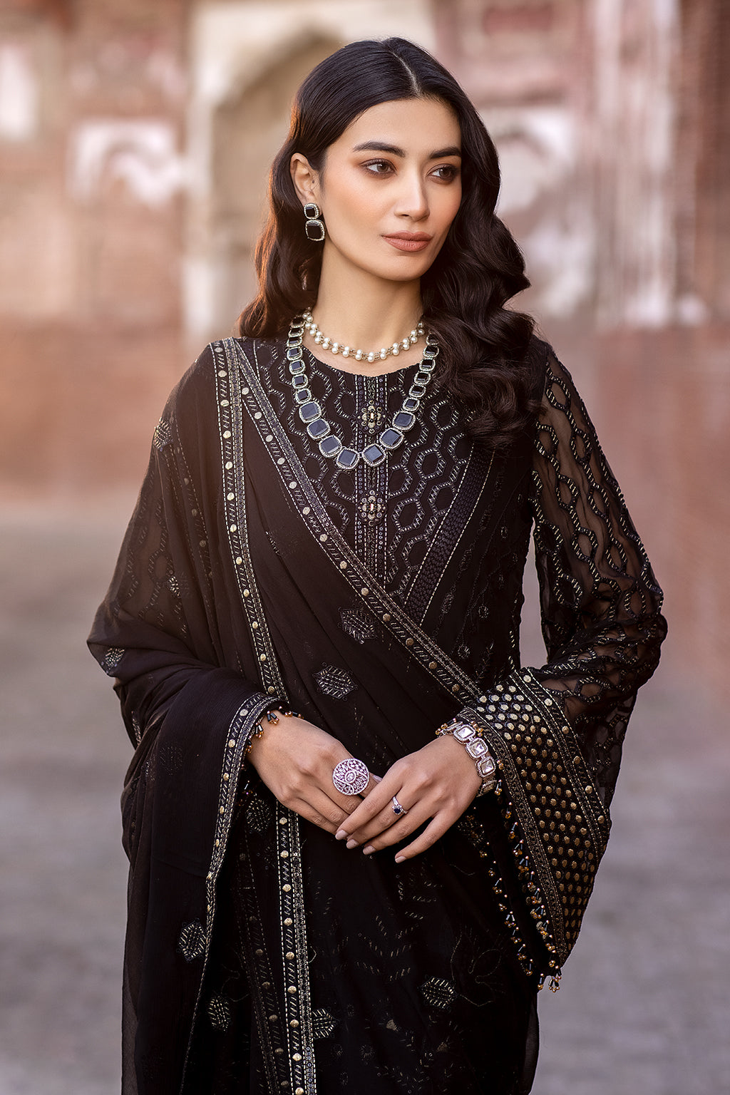 Flossie | Safeera Formals vol 13 | DARK VEIL - Maria Faisal