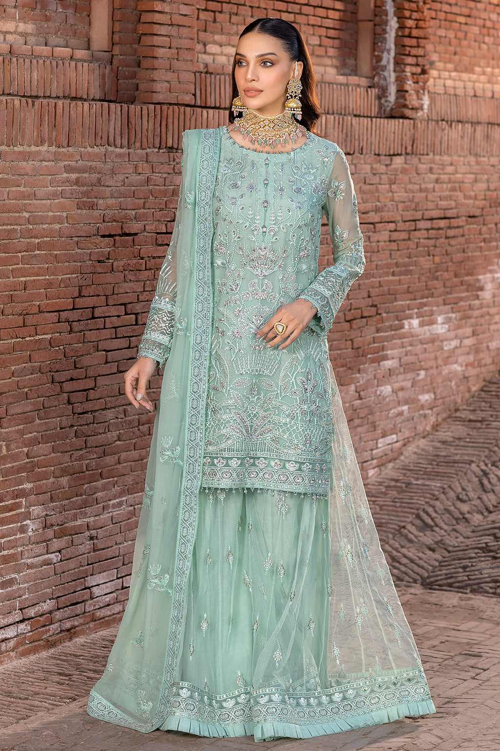 Flossie | Safeera Formals vol 13 | SNOW PEA (B) - Maria Faisal