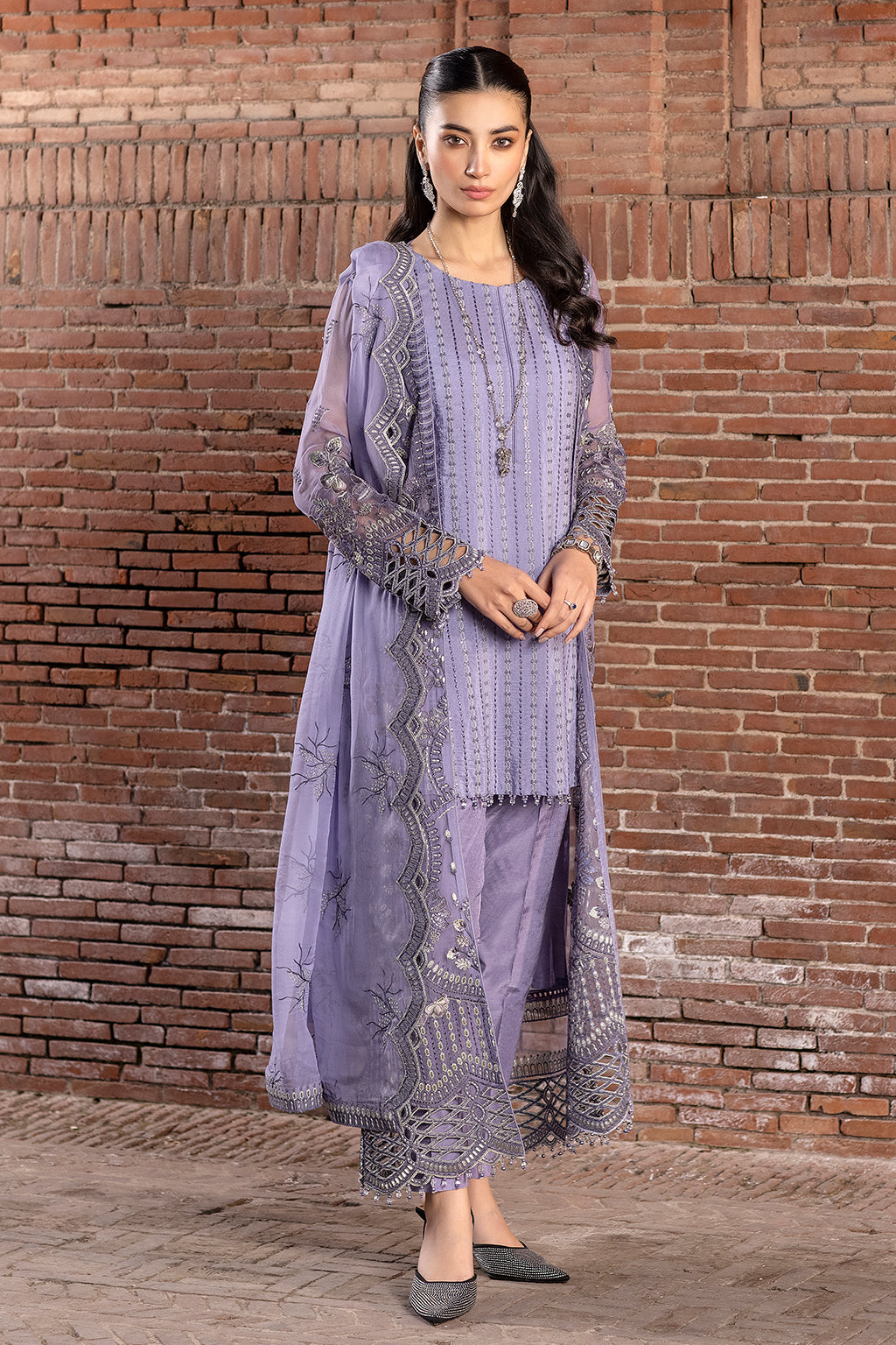 Flossie | Safeera Formals vol 13 | VIOLET SWEET (B) - Maria Faisal