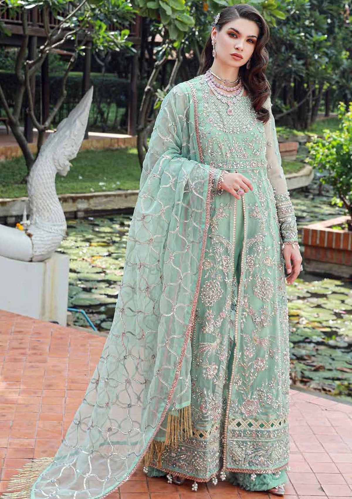 Ezra | Wedding Collection | EW24#01 - Lotus - Designer Dress with Intricate embroidery and embellishments. Shop elegent wedding dress at Maria Faisal.