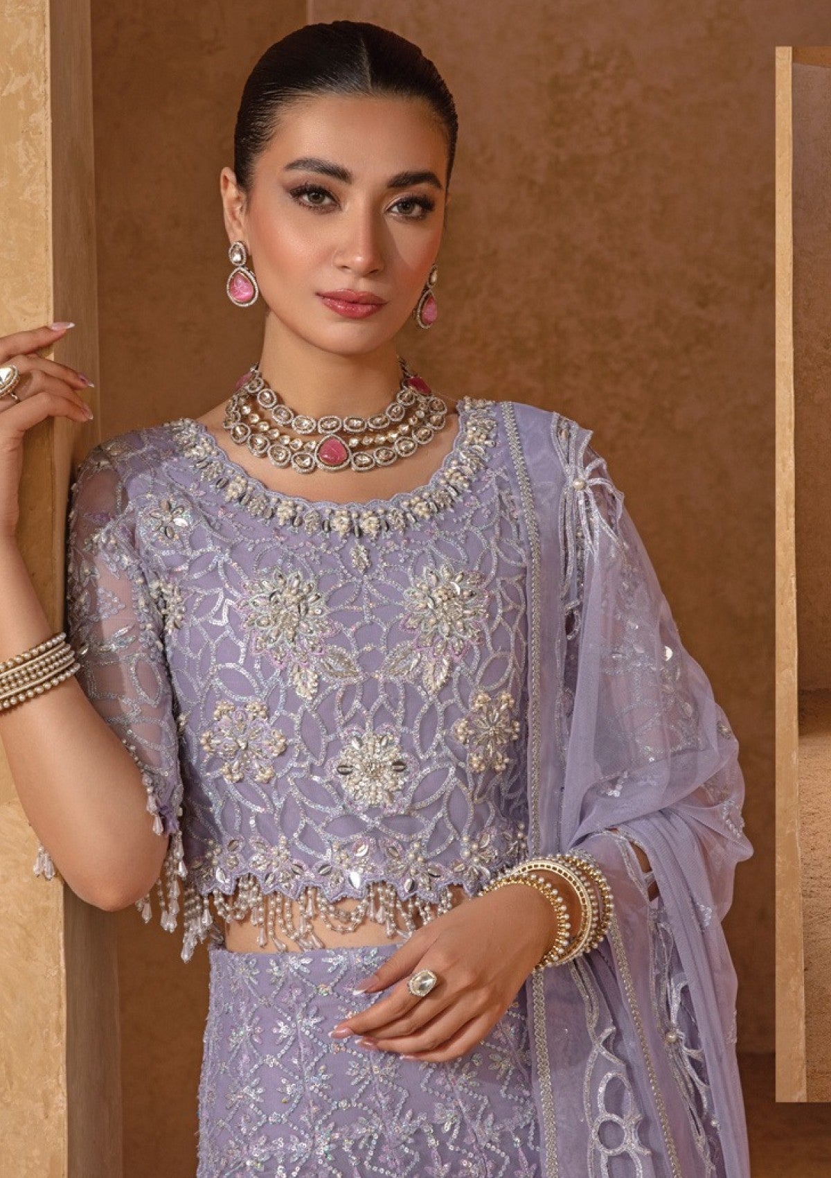 Rangrasiya | Chatoyer Wedding Formals 24 | D#08 - Jehan - Designer Dress with Intricate embroidery and embellishments. Shop elegent wedding dress at Maria Faisal.