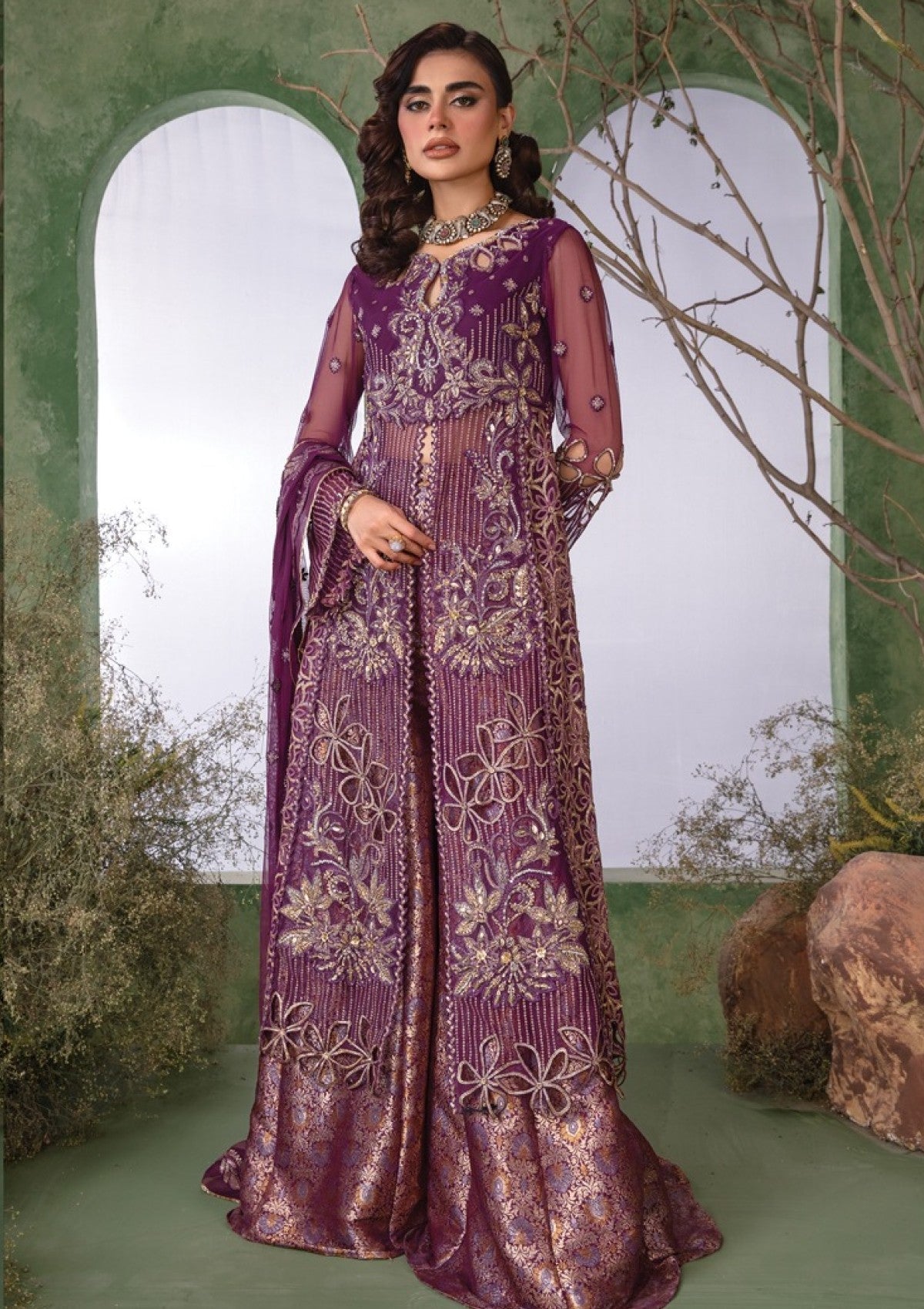 Rangrasiya | Chatoyer Wedding Formals 24 | D#05 - Nareman - Designer Dress with Intricate embroidery and embellishments. Shop elegent wedding dress at Maria Faisal.