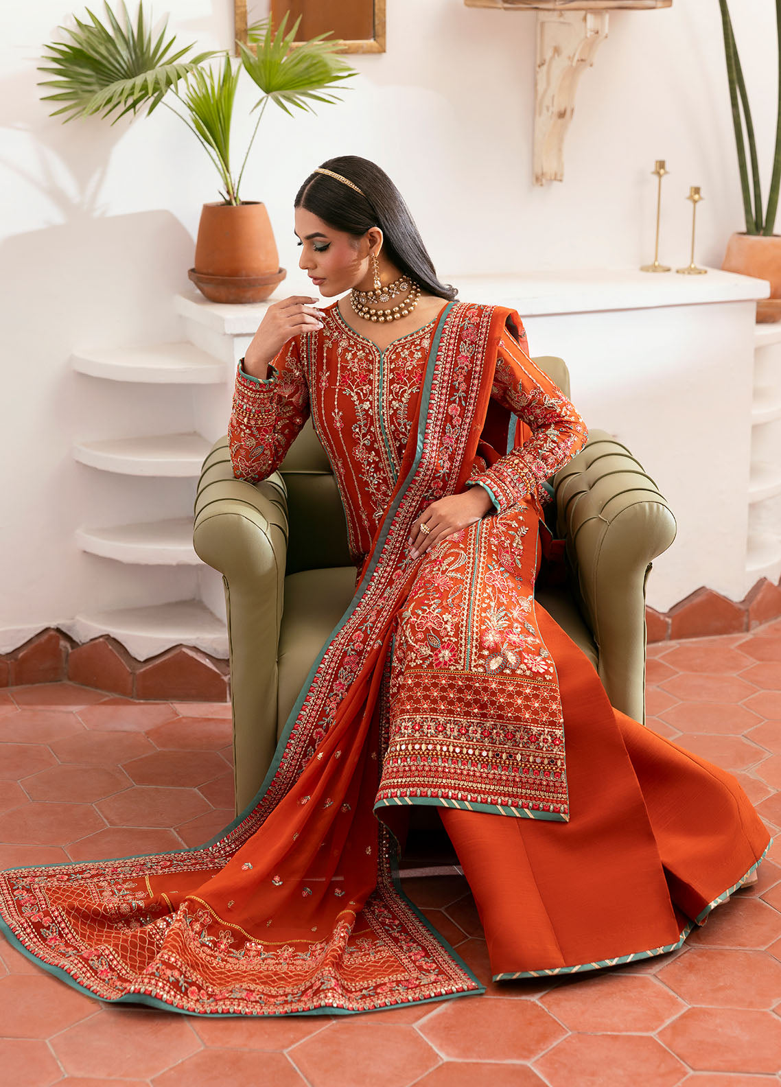 Gulaal | Reverie Embroidered Chiffon | ZARNA - Ladies Clothes