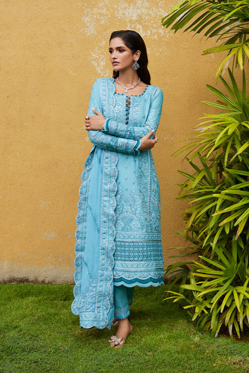Gulaal | Luxury Lawn 25 | Dhalia - Designer Dress with Intricate embroidery and embellishments. Shop elegent wedding dress at Maria Faisal.