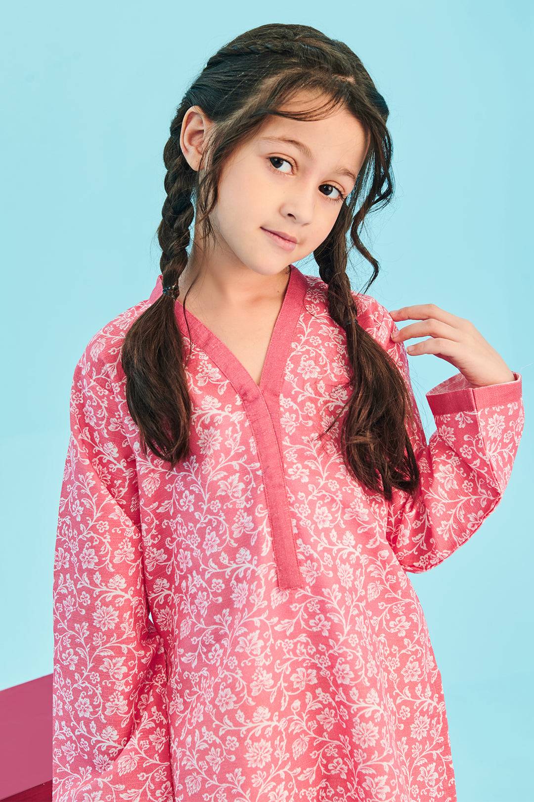 Zellbury Girls | 1 Piece Khaddar | Kurta - 1693 by Maria Faisal - Registered Vendor of : Zellbury Girls - type : Kids Clothes - 100% original wedding dresses