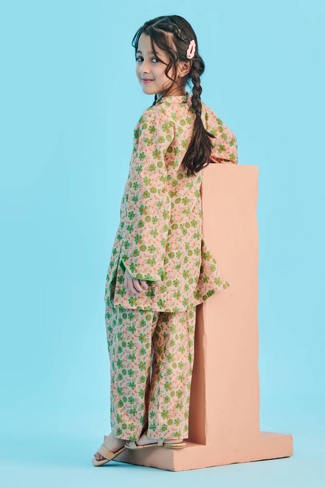 Zellbury Girls | 2 Piece Viscose | Kurta Trouser - 2702 by Maria Faisal - Registered Vendor of : Zellbury Girls - type : Kids Clothes - 100% original wedding dresses