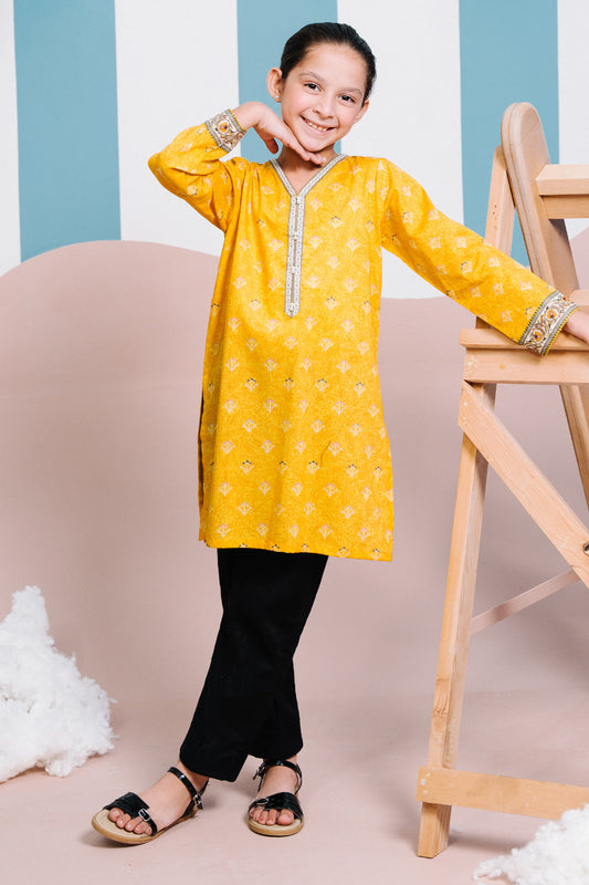 Zellbury Girls | 1 Piece Lawn | Kurta - 1339 by Maria Faisal - Registered Vendor of : Zellbury Girls - type : Kids Clothes - 100% original wedding dresses