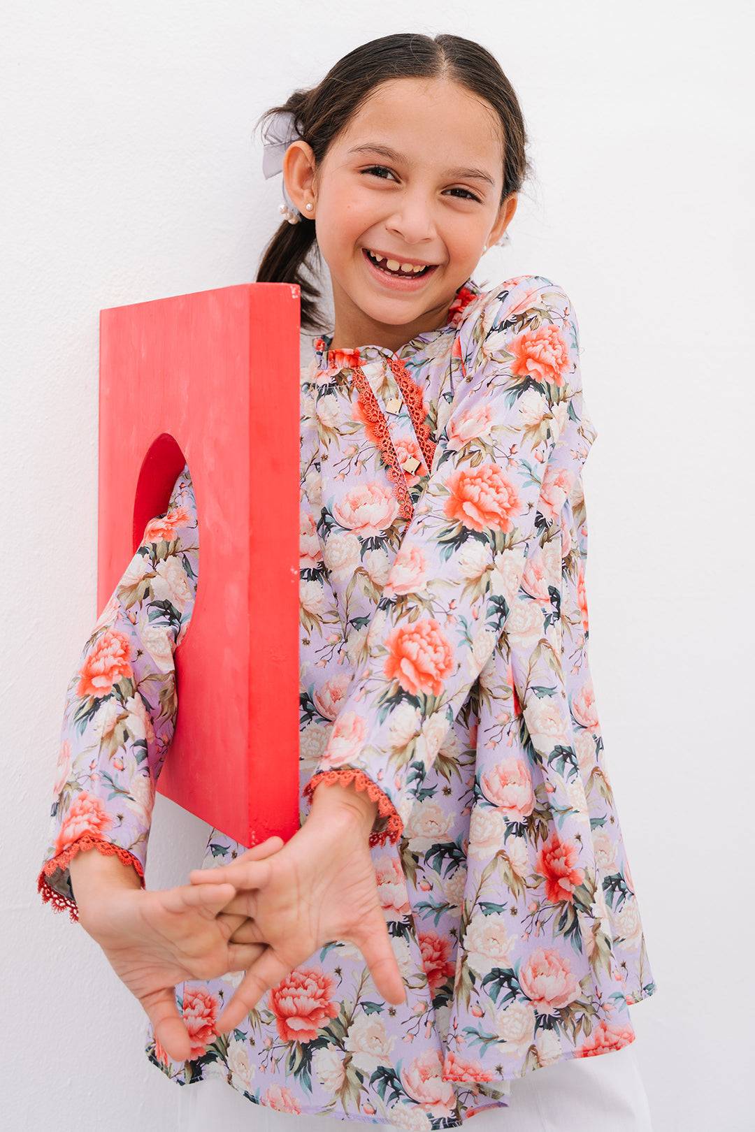 Zellbury Girls | 1 Piece Lawn | Kurta - 1390 by Maria Faisal - Registered Vendor of : Zellbury Girls - type : Kids Clothes - 100% original wedding dresses