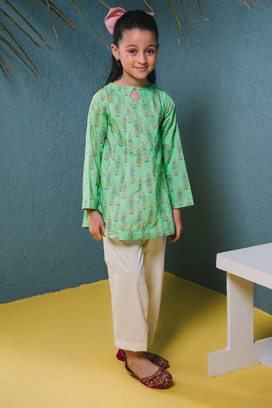 Zellbury Girls | 1 Piece Lawn | Kurta - 1443 by Maria Faisal - Registered Vendor of : Zellbury Girls - type : Kids Clothes - 100% original wedding dresses