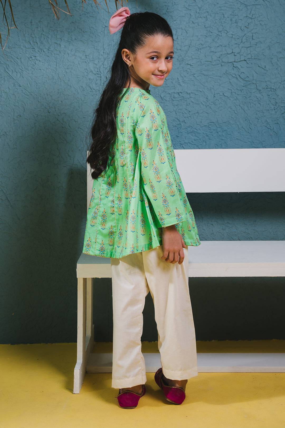 Zellbury Girls | 1 Piece Lawn | Kurta - 1443 by Maria Faisal - Registered Vendor of : Zellbury Girls - type : Kids Clothes - 100% original wedding dresses