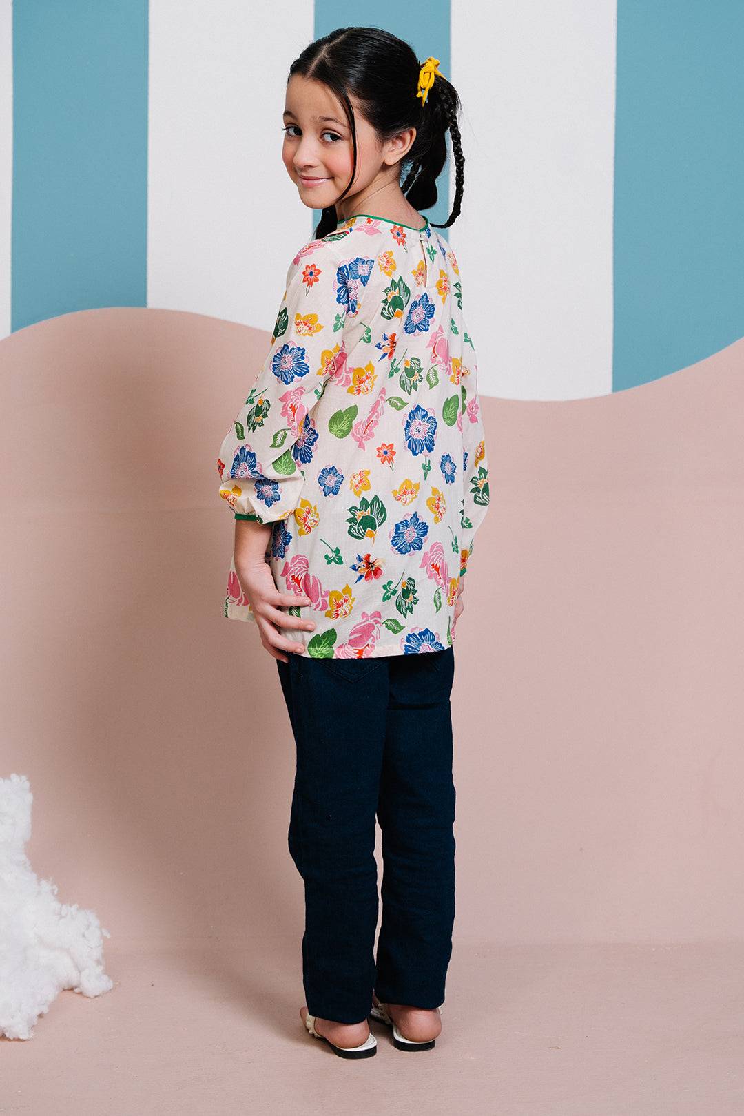 Zellbury Girls | 1 Piece Lawn | Kurta - 1445 by Maria Faisal - Registered Vendor of : Zellbury Girls - type : Kids Clothes - 100% original wedding dresses