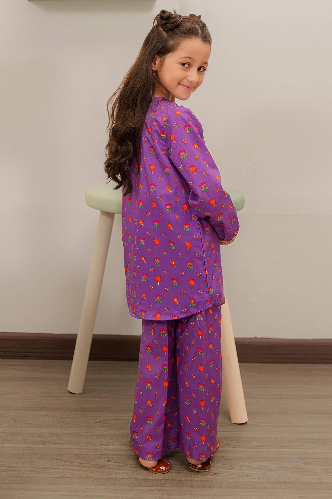 Zellbury Girls | 2 Piece Lawn | Kurta Trouser - 2413 by Maria Faisal - Registered Vendor of : Zellbury Girls - type : Kids Clothes - 100% original wedding dresses