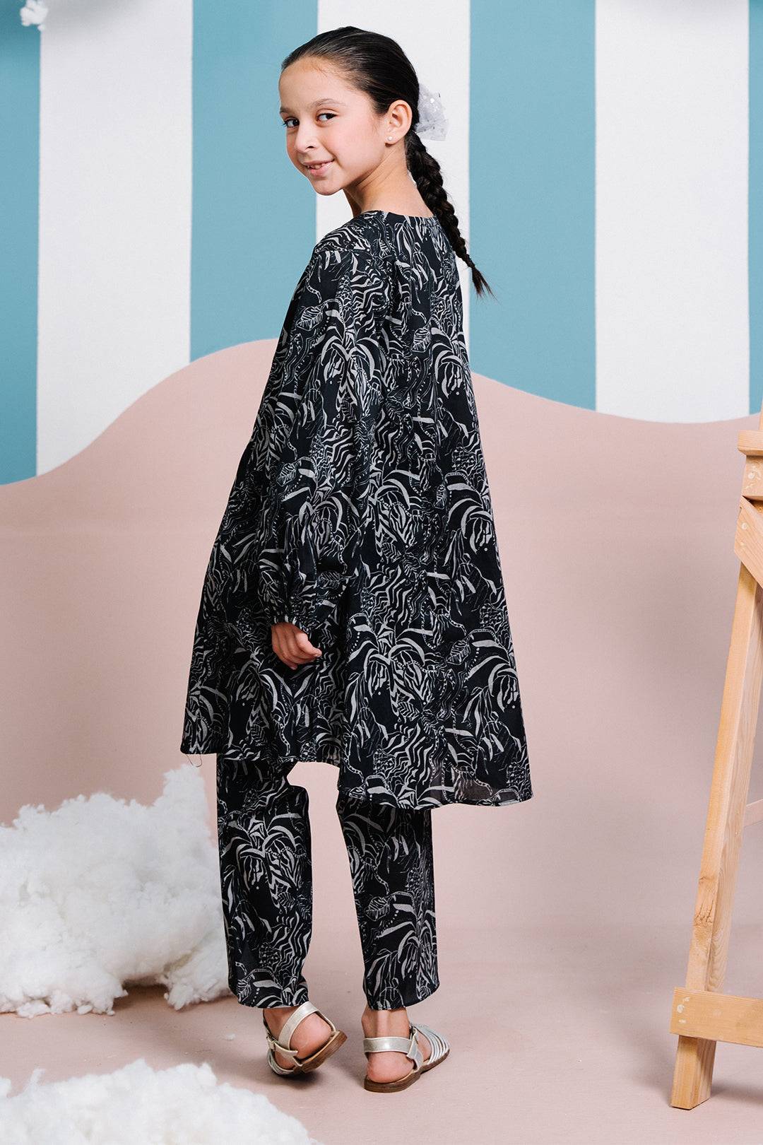 Zellbury Girls | 2 Piece Lawn | Kurta Trouser - 2456 by Maria Faisal - Registered Vendor of : Zellbury Girls - type : Kids Clothes - 100% original wedding dresses