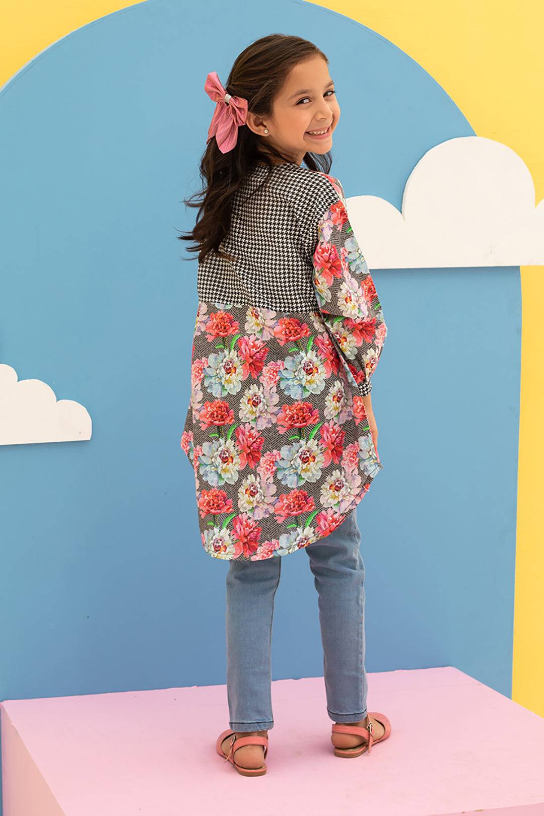 Zellbury Girls | 1 Piece Khaddar | Kurta - 1223 by Maria Faisal - Registered Vendor of : Zellbury Girls - type : Kids Clothes - 100% original wedding dresses