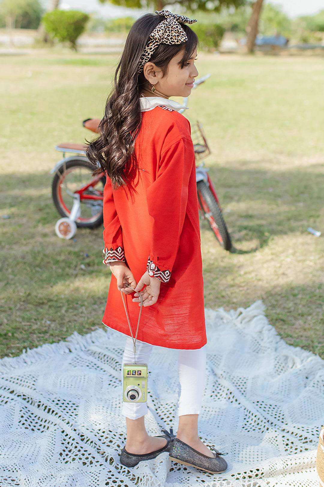 Zellbury Girls | 1 Piece Khaddar | Kurta - 1244 by Maria Faisal - Registered Vendor of : Zellbury Girls - type : Kids Clothes - 100% original wedding dresses