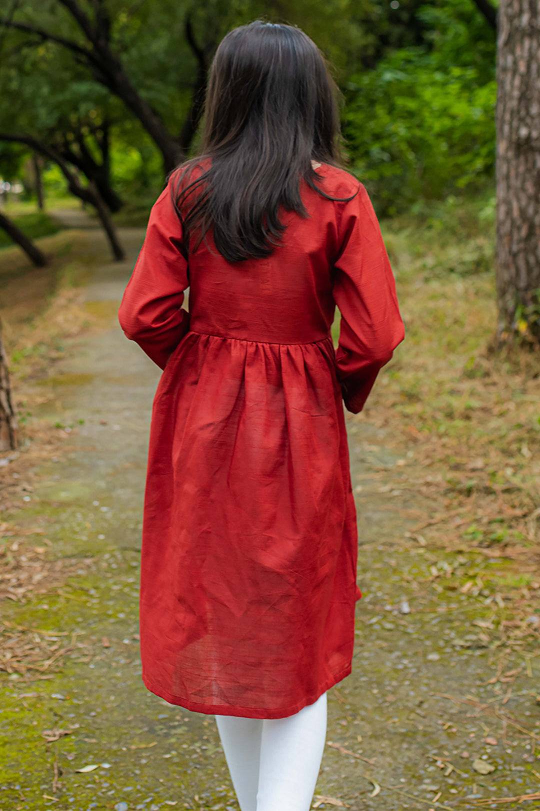 Zellbury Girls | 1 Piece Khaddar | Kurta - 1150 by Maria Faisal - Registered Vendor of : Zellbury Girls - type : Kids Clothes - 100% original wedding dresses