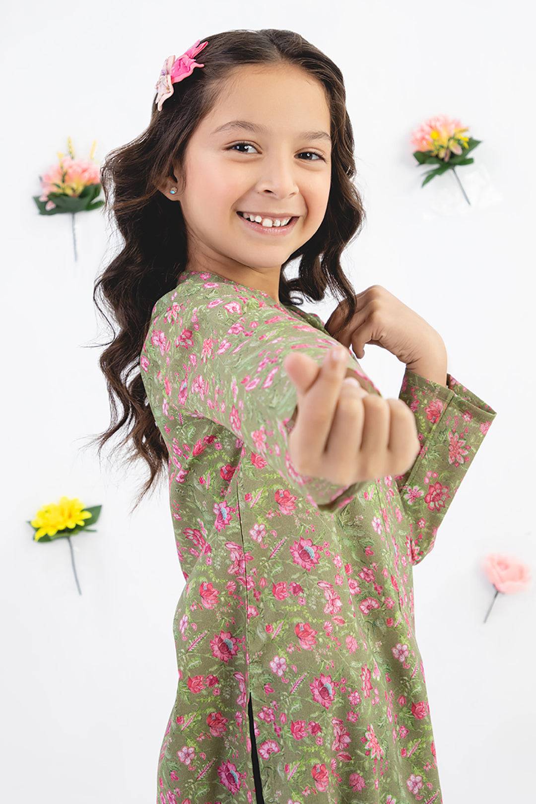Zellbury Girls | 1 Piece Cambric | Kurta - 1227 by Maria Faisal - Registered Vendor of : Zellbury Girls - type : Kids Clothes - 100% original wedding dresses