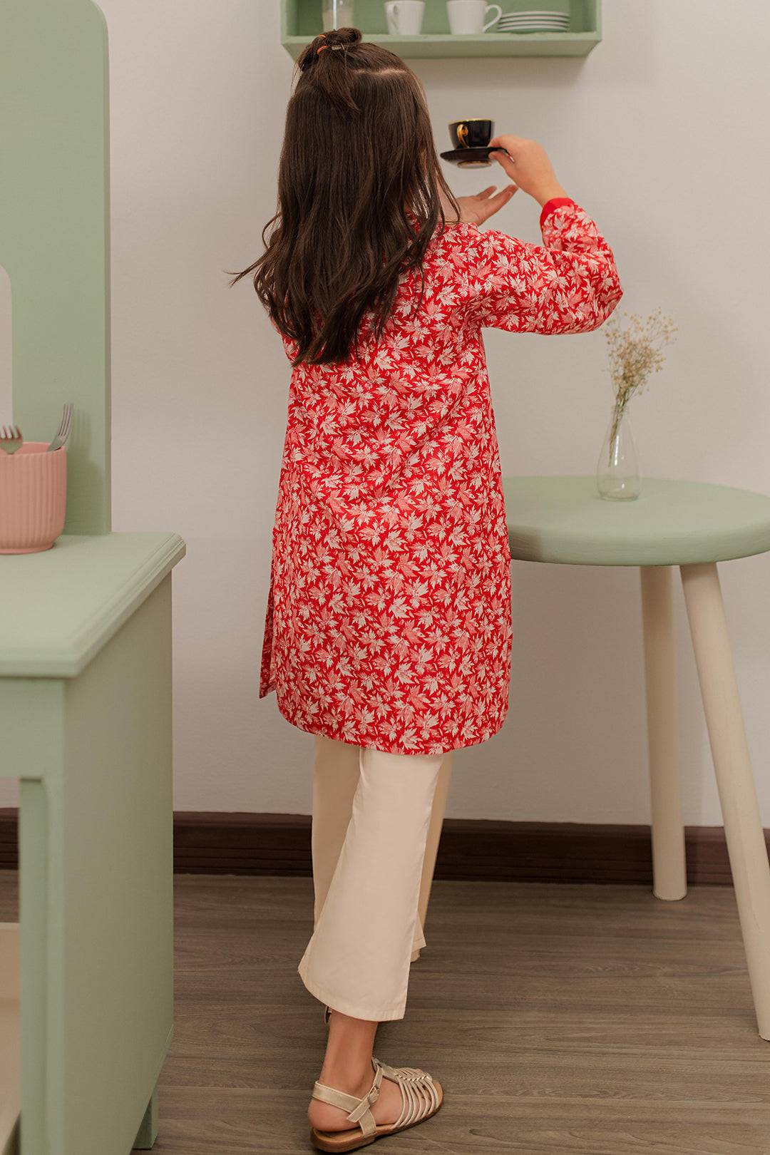 Zellbury Girls | 1 Piece Khaddar | Kurta - 1777 by Maria Faisal - Registered Vendor of : Zellbury Girls - type : Kids Clothes - 100% original wedding dresses