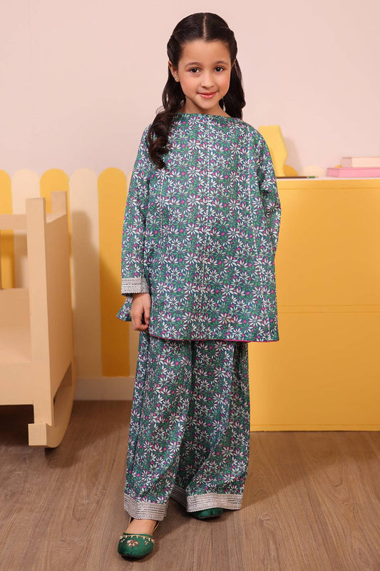 Zellbury Girls | 2 Piece Karandi | Kurta Trouser - 2762 by Maria Faisal - Registered Vendor of : Zellbury Girls - type : Kids Clothes - 100% original wedding dresses