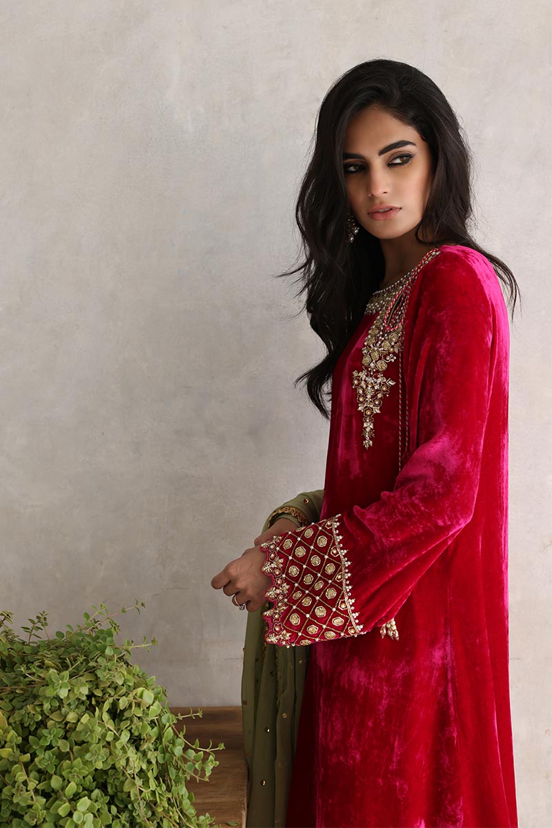 Sana Abbas | Velvet Formals | GULAAL - Ladies Clothes - Maria Faisal