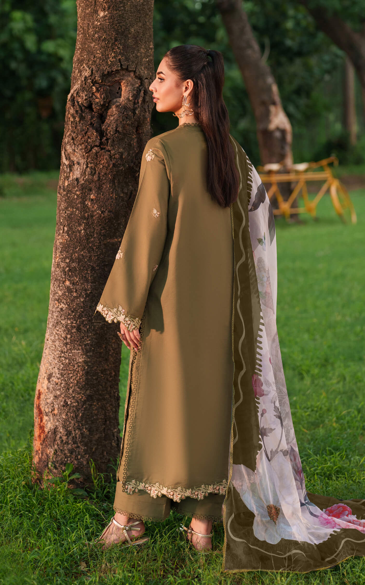 Asifa and Nabeel | Eden Cambric 25 | Gardenia Grace ECU25-09 - Ladies Clothes - Maria Faisal