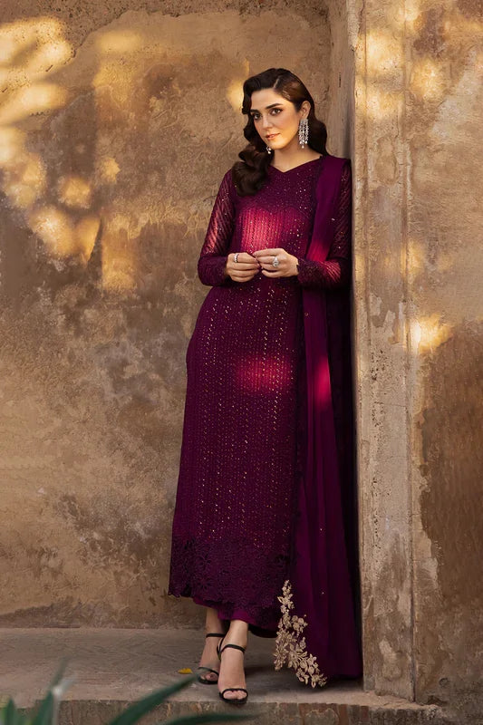 Azure | Luxe Formals | Garnet Majesty - Ladies Clothes - Maria Faisal