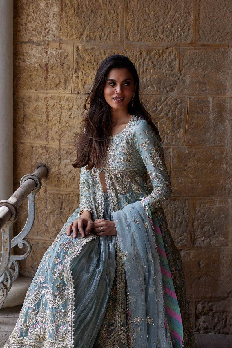 Afrozeh | Dastangoi Wedding Formals | Lafz - Wedding Dress - available at Maria Faisal in UK and USA.