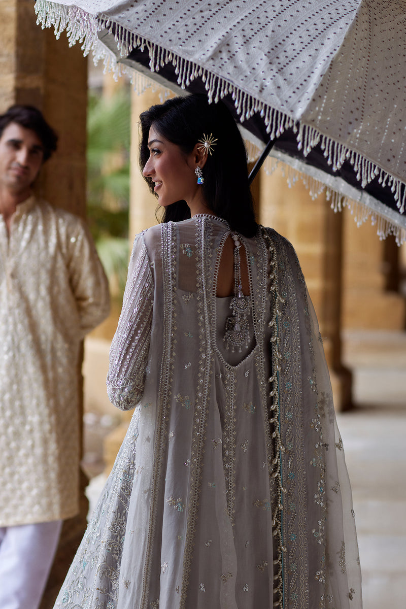 Afrozeh | Dastangoi Wedding Formals | Qissa - Wedding Dress - available at Maria Faisal in UK and USA.