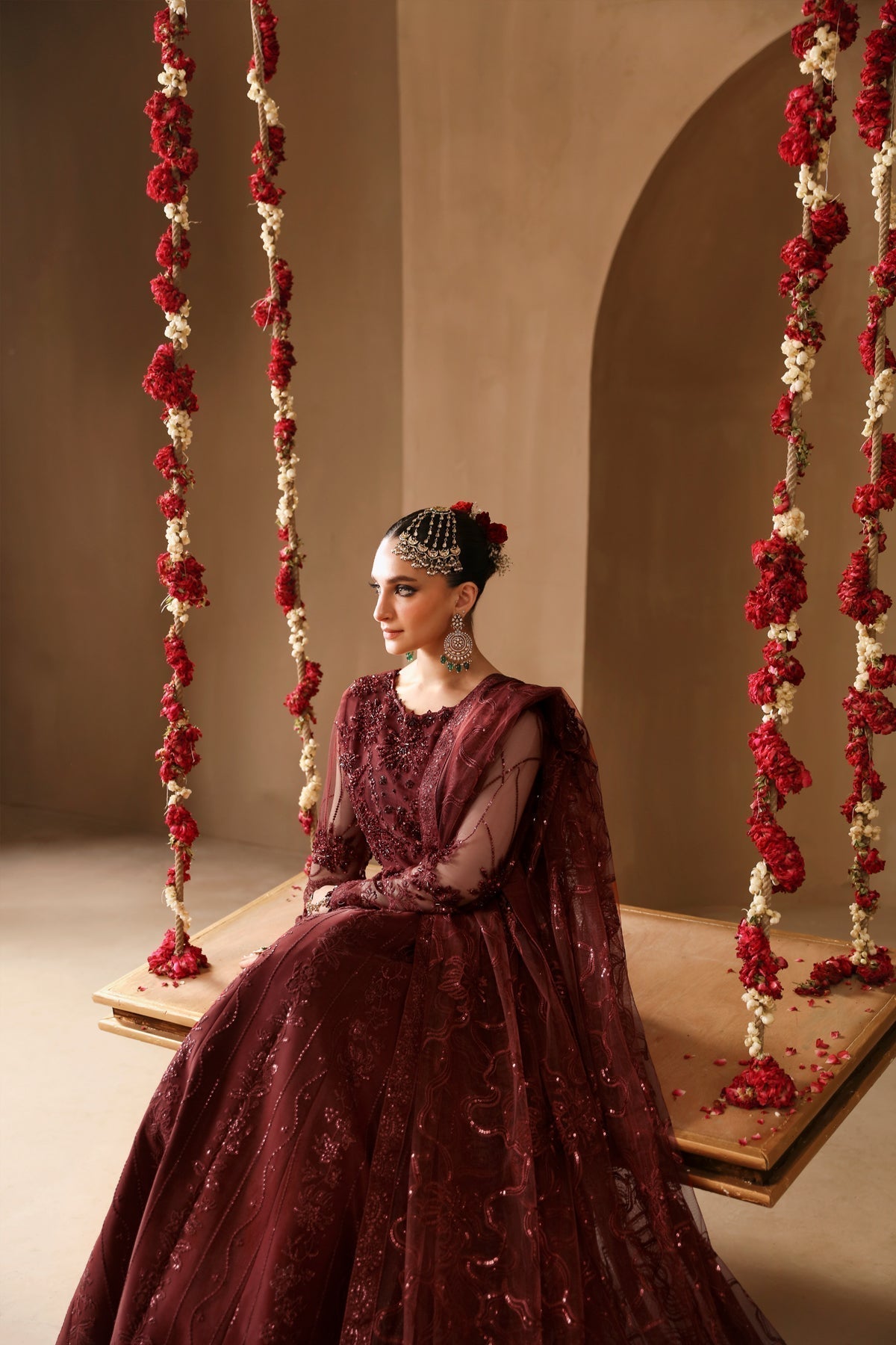 Alizeh | Reena Wedding Formals | AF-HM-4022-GULAB - Designer Dress with Intricate embroidery and embellishments. Shop elegent wedding dress at Maria Faisal.