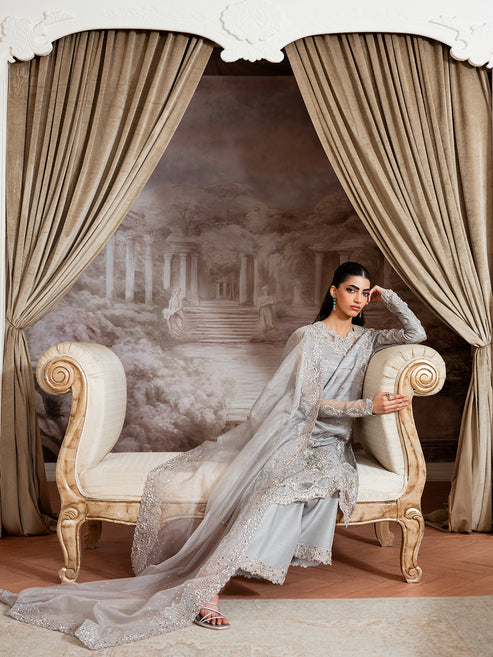 Epoque | Elysia Luxury Pret | Glaze - Luxury Dress - available at Maria Faisal in UK and USA.