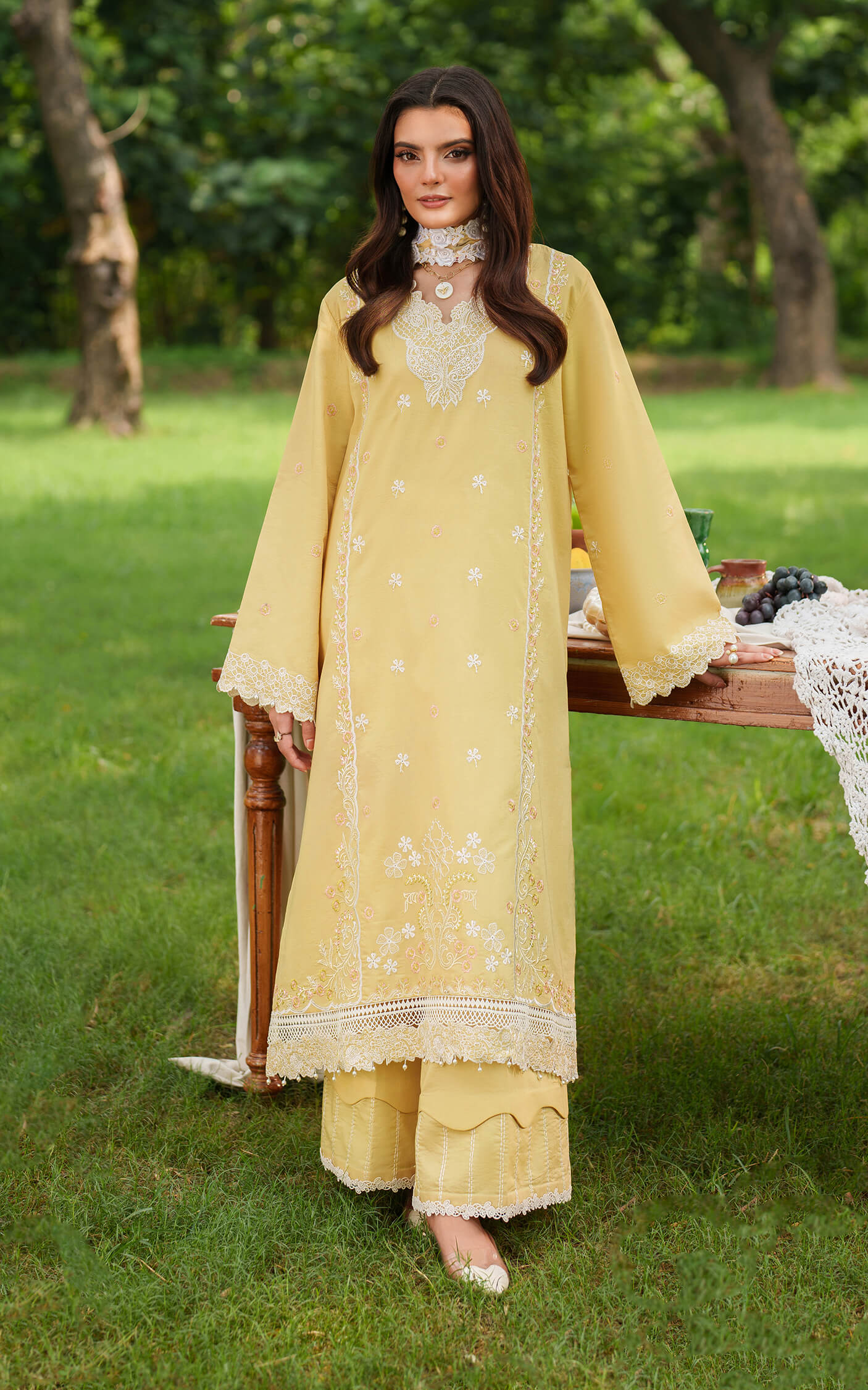 Asifa and Nabeel | Eden Cambric 25 | Golden Dust ECU25-10 - Ladies Clothes - Maria Faisal