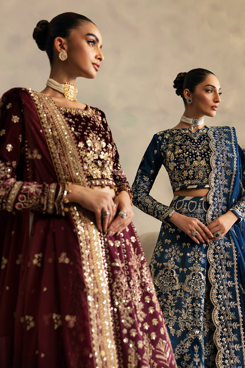 Gulaal | Celeste Velvet 24 | Carmine - Ladies Clothes - Maria Faisal