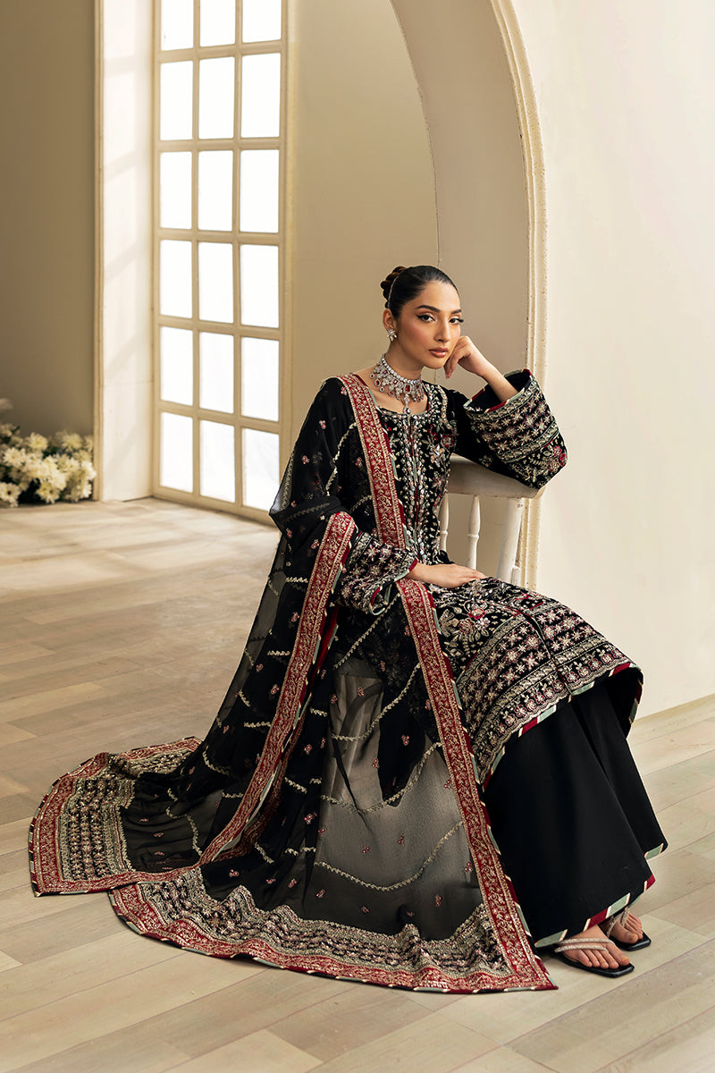 Gulaal | Celeste Velvet 24 | Raven - Ladies Clothes - Maria Faisal